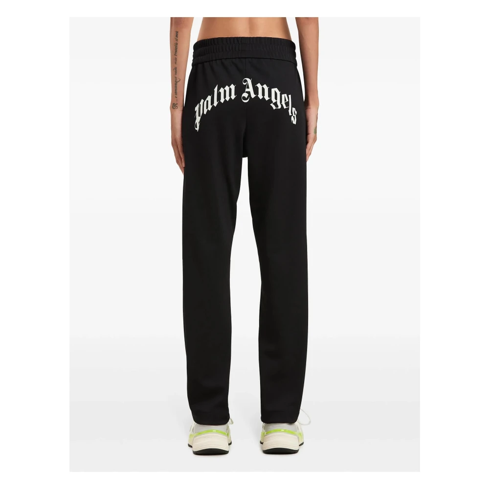 Palm Angels Gebogen Logo Trainingsbroek Black Dames