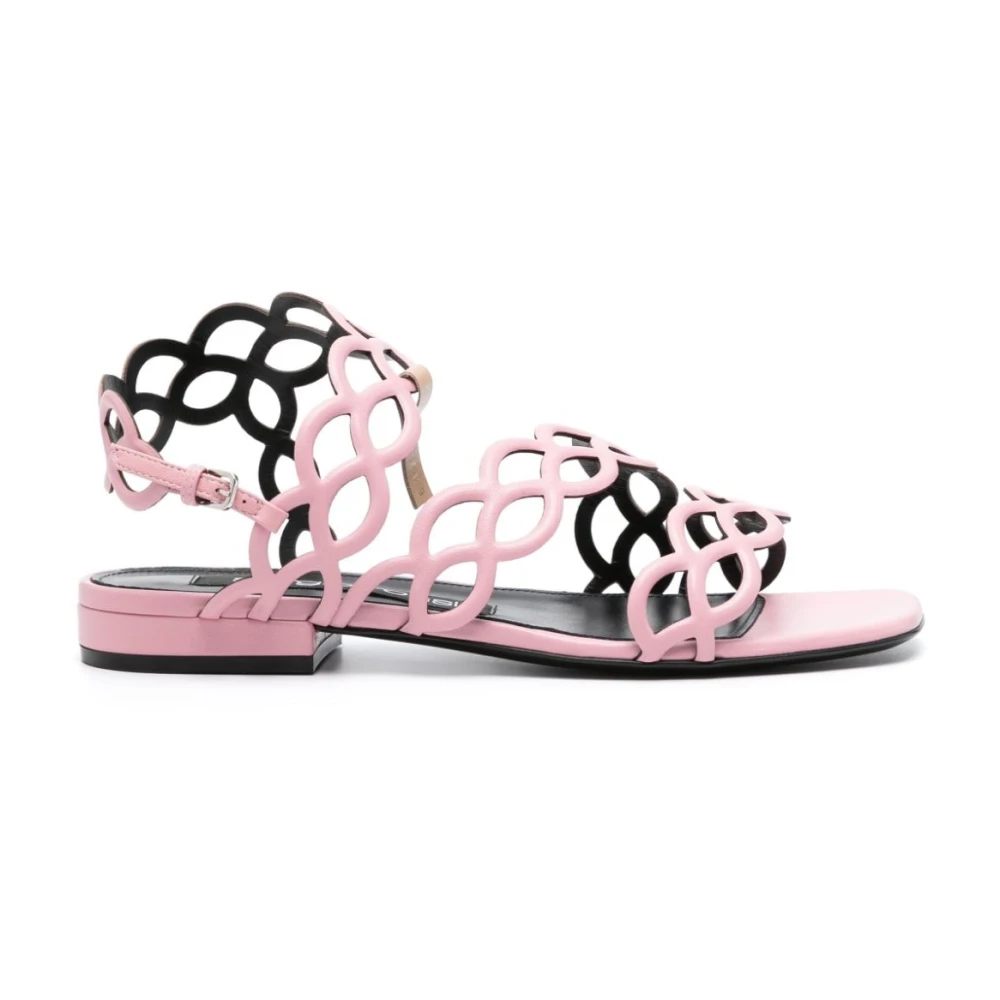 Sergio Rossi Spiral Design Sandalen Pink Dames