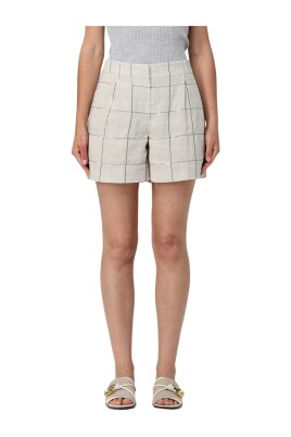 checkered-linen-shorts