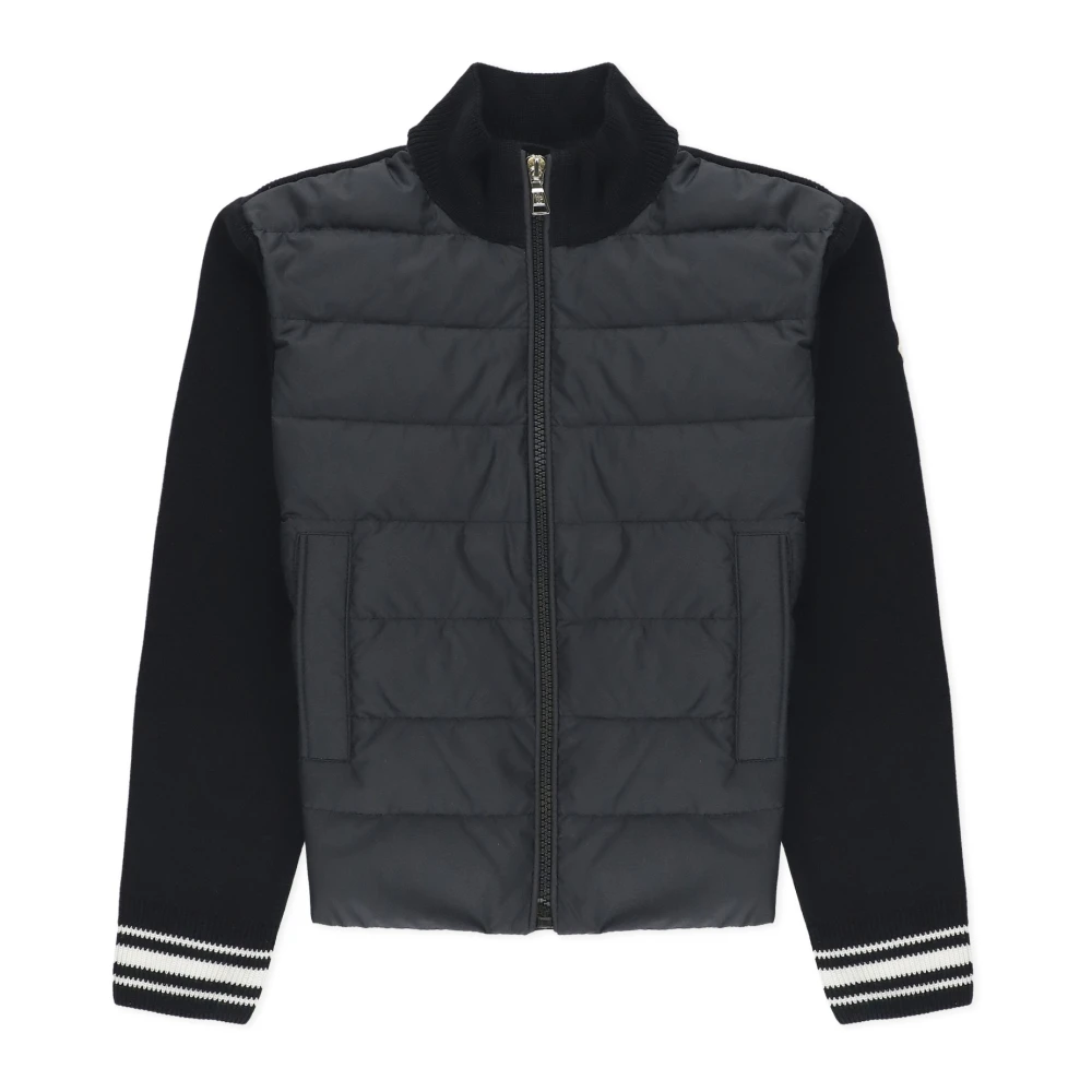 Moncler Barn Svart Vadderad Kofta Tröja Black, Pojke