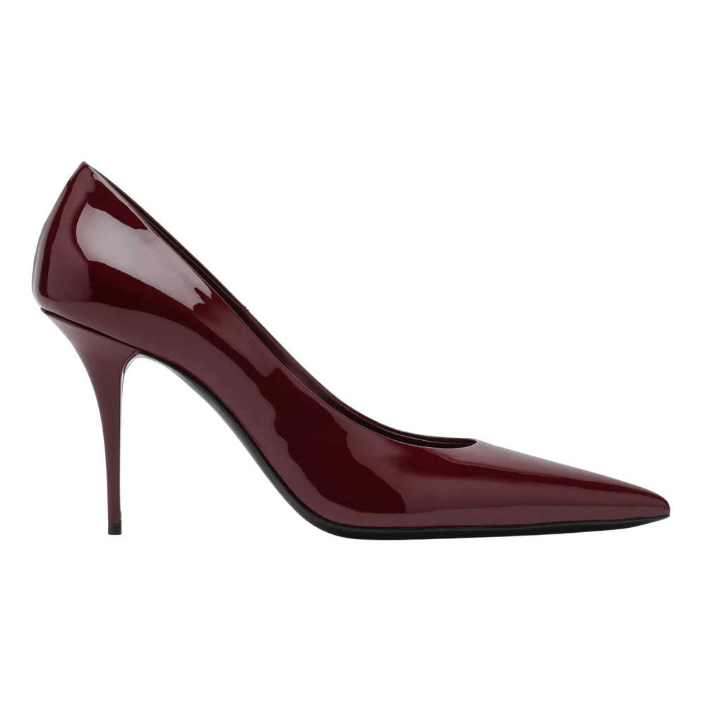 Saint Laurent Låg Klack Pumps Norma Red, Dam