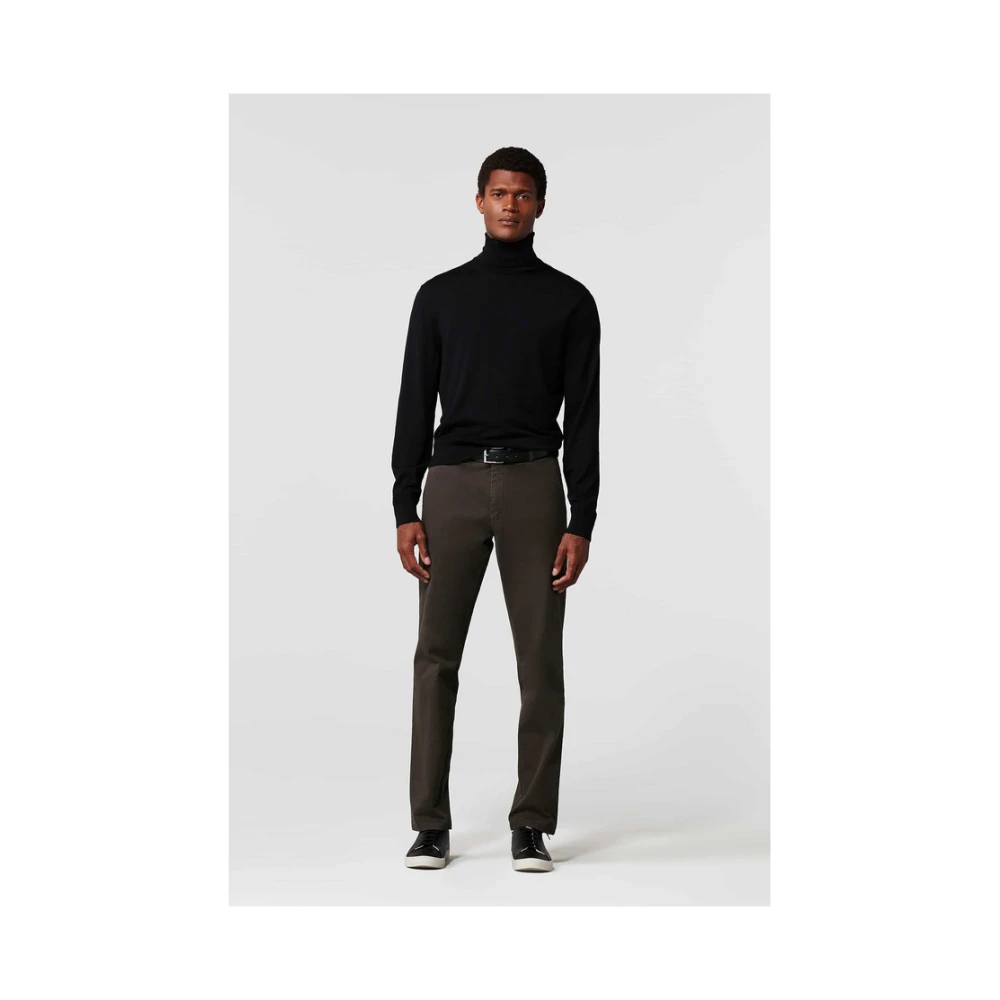Meyer Bruine Stoffen Broek Brown Heren