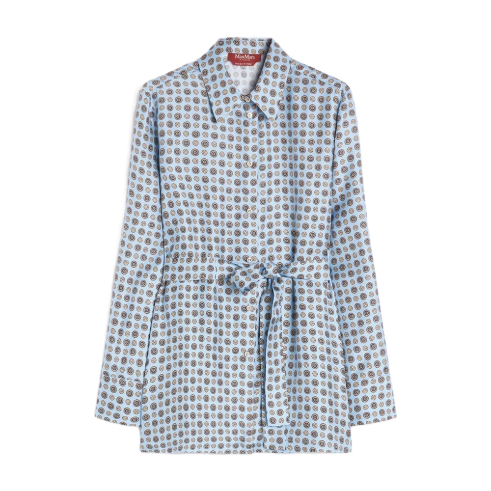 Max Mara Studio Damen Blau Blusen & Hemden, Xsgröße: