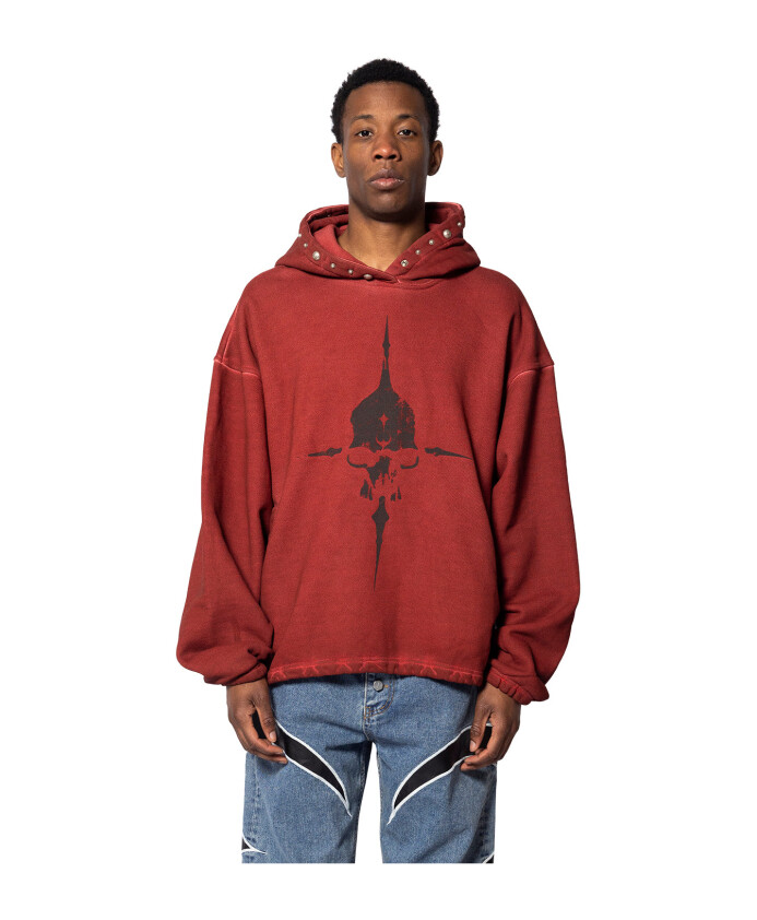 red-peace-stud-hoodie