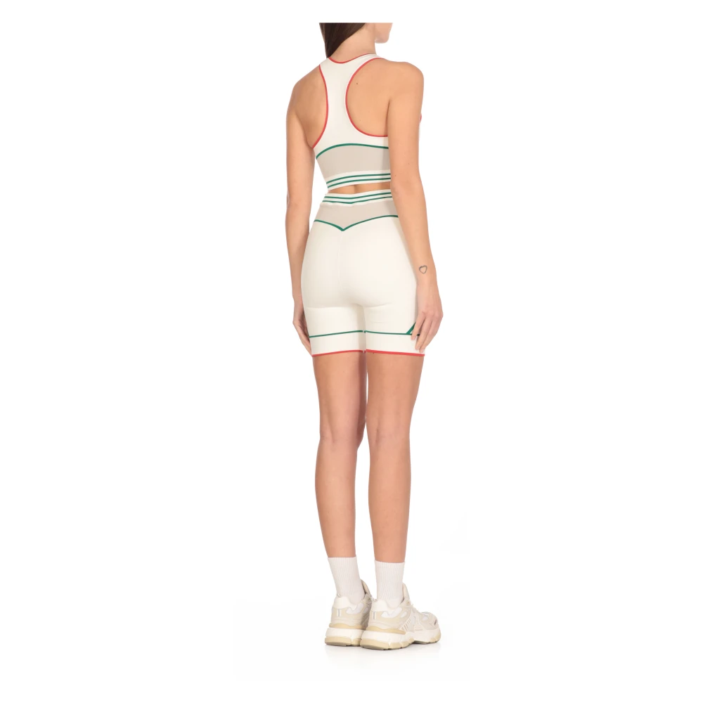 Casablanca Witte Mouwloze Top met Logopatch White Dames
