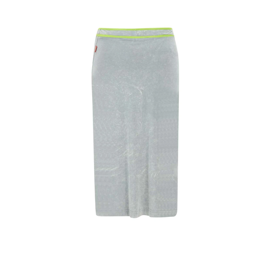 Diesel Fijne Rok Grijs Limoen Groen Gray Dames