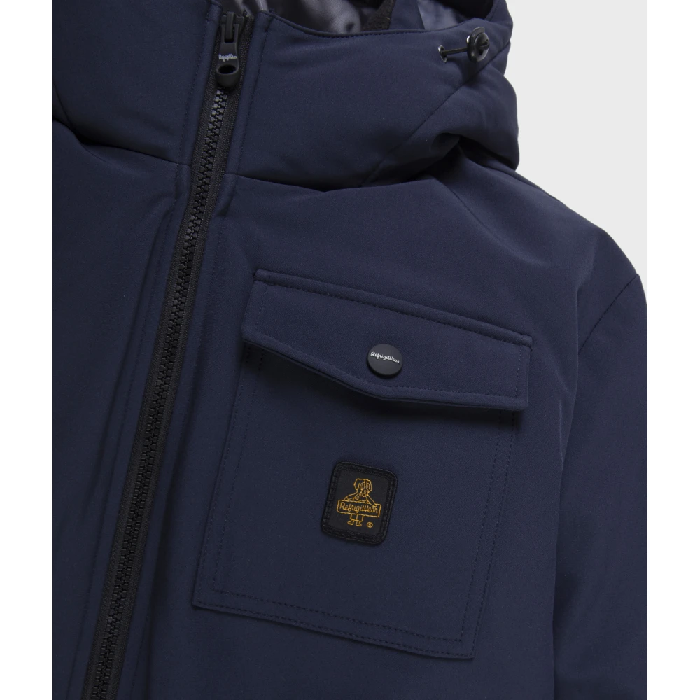 RefrigiWear Blijf warm en stijlvol met de donkerblauwe Polarjas Blue Heren