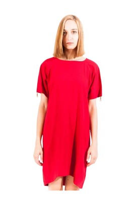red-viscose-short-sleeve-dress
