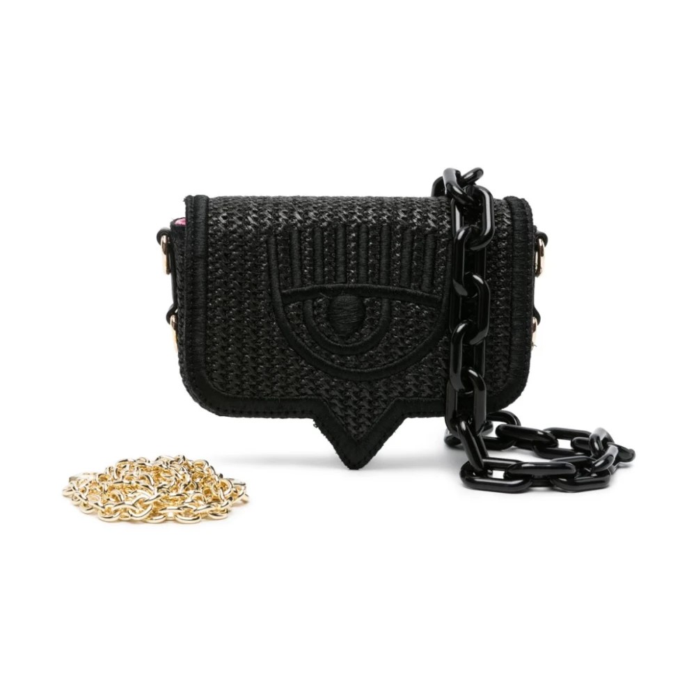 Chiara Ferragni Collection Zwarte schoudertas voor vrouwen Black Dames