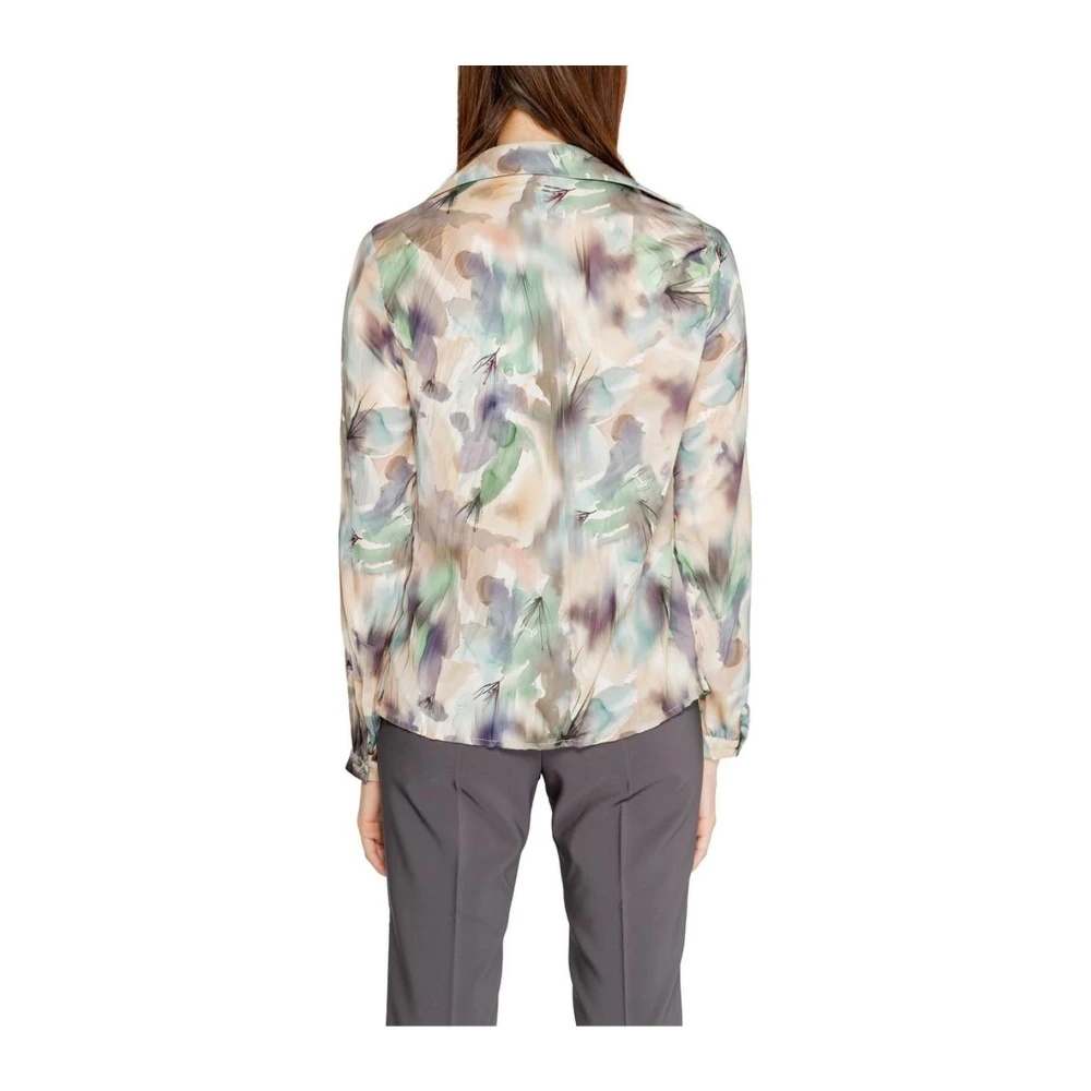 RINASCIMENTO Cowl Neck Blouse Green Dames