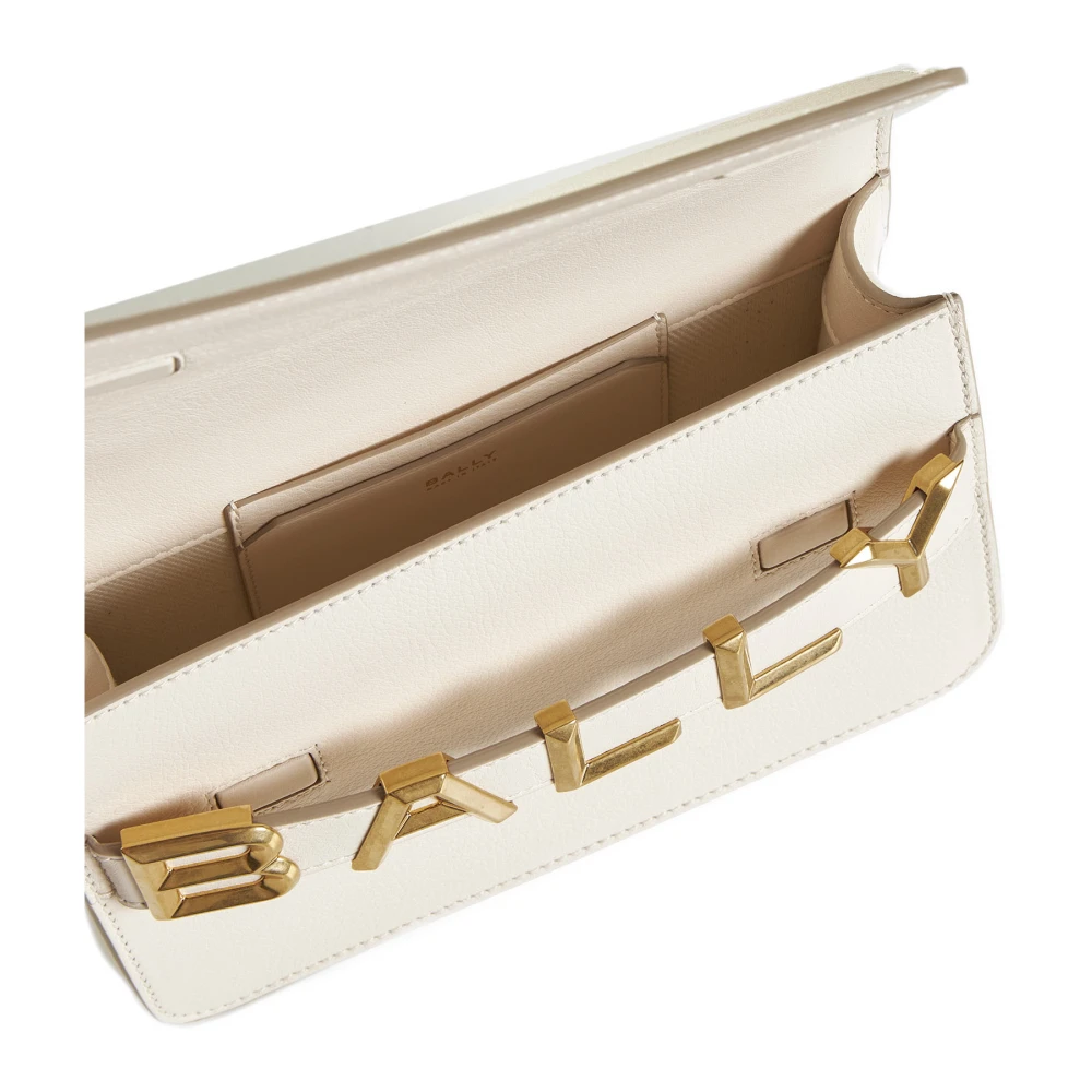 Bally Stijlvol Logo Crossbody Tas Beige Dames