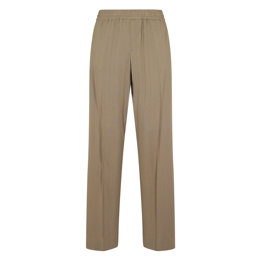 Golden Goose Men's Beige Straight Trousers,, Journey Pinstripe Jogging Trousers Large