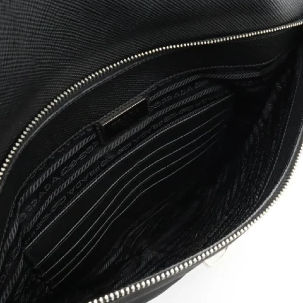 Prada Vintage Pre-owned Nylon clutches Black Dames
