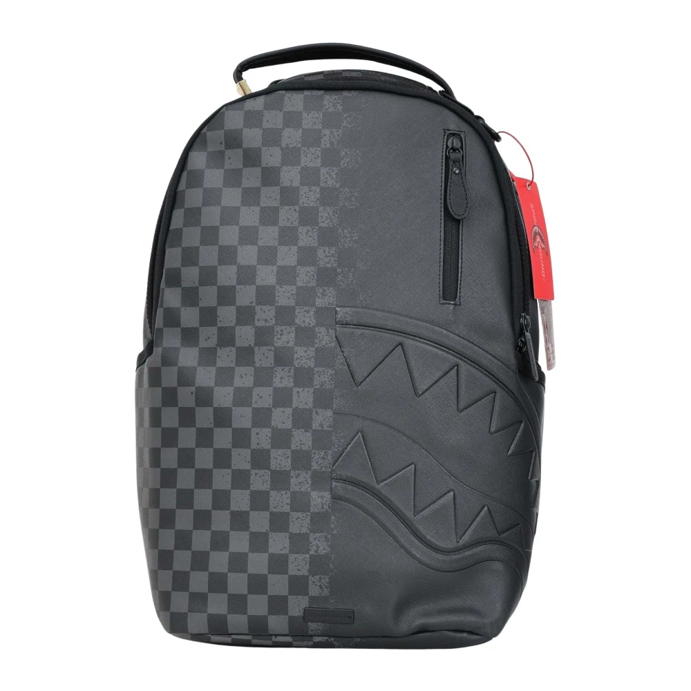 Sprayground Zwarte rugzak met geavanceerde functionaliteit Black Unisex