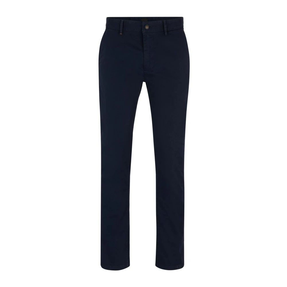 Hugo Boss Slim Chino Broek voor Mannen Blue Heren