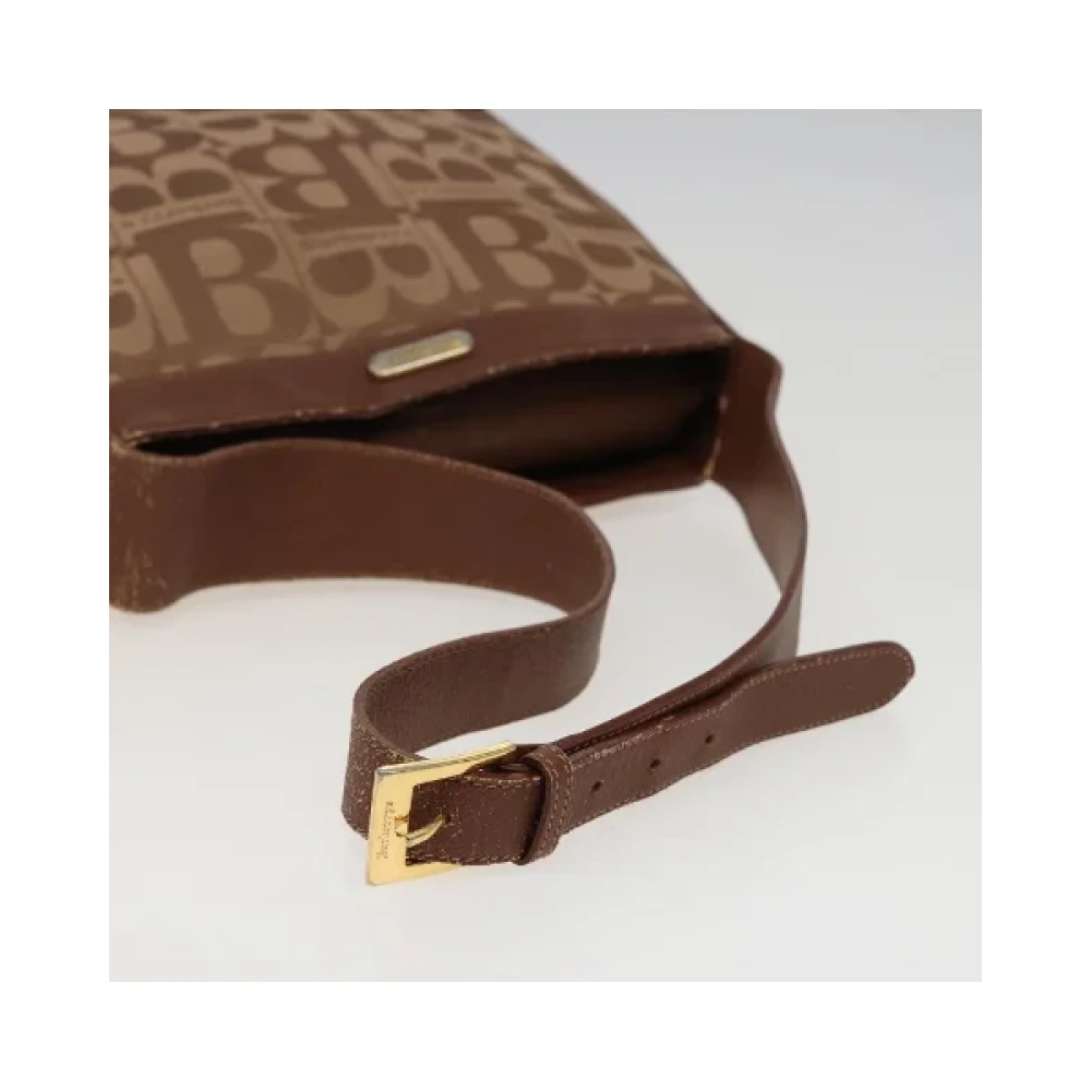 Burberry Vintage Pre-owned Canvas shoulder-bags Brown Dames