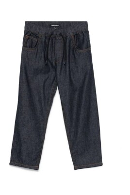 blue-drawstring-waist-jeans