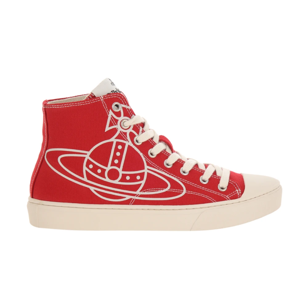 Vivienne Westwood Plimsoll High Top Canvas Dames Schoenen Rood