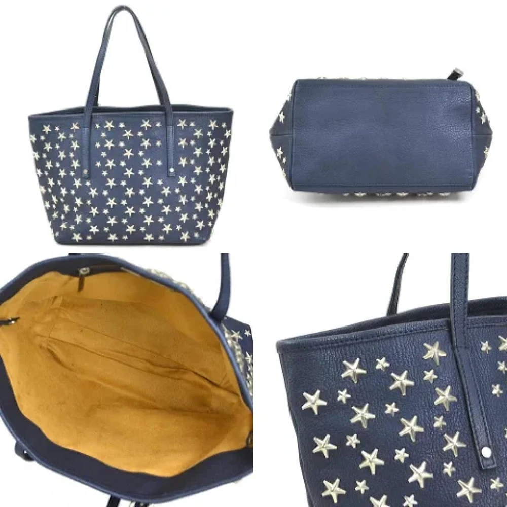 Jimmy Choo Pre-owned Leather totes Blue Dames