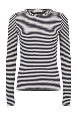 Marinrandig Långärmad T-shirt