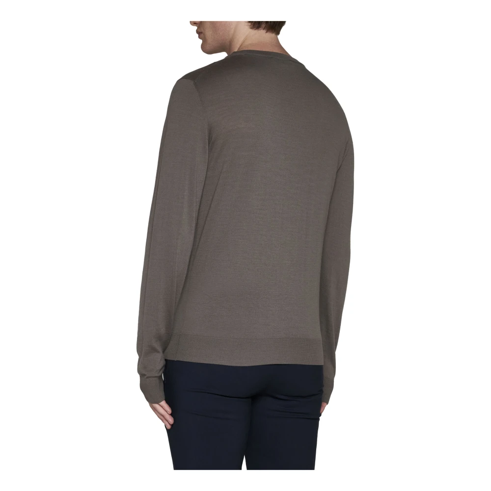 Piacenza 1733 Klassieke Sweaters in Wit Blauw Gray Heren