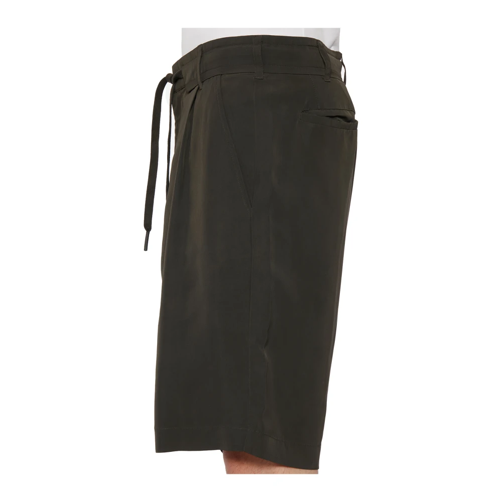 Andrea Ya aqov Katoenen Bermuda Shorts Green Heren