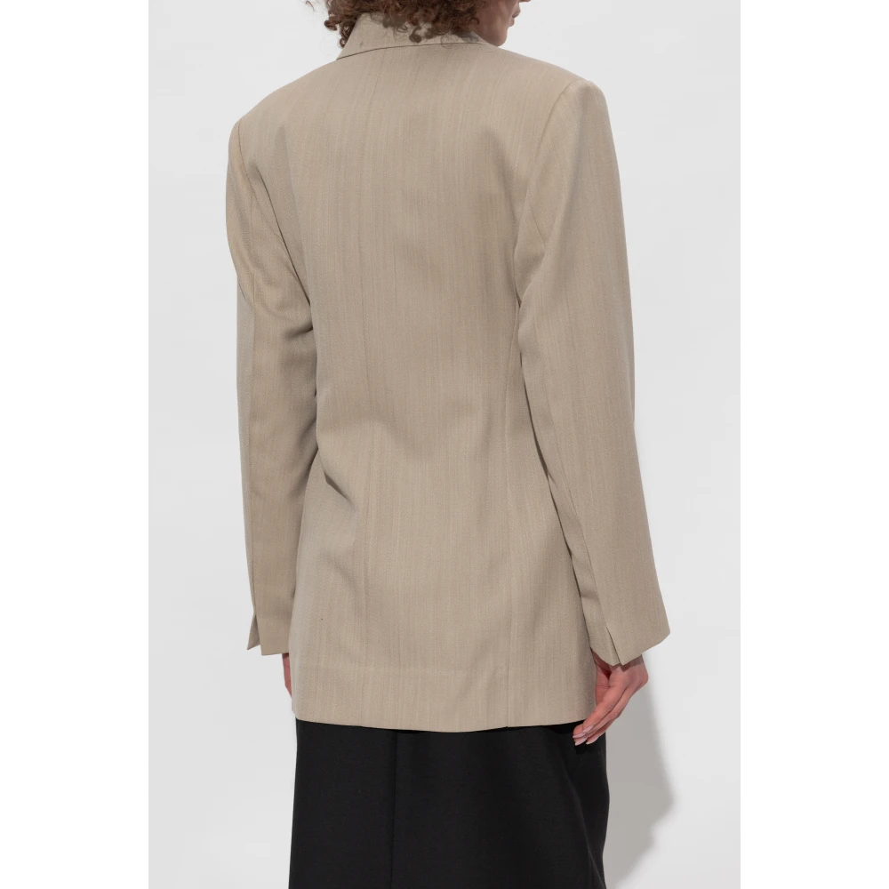 Victoria Beckham Wollen blazer Beige Dames
