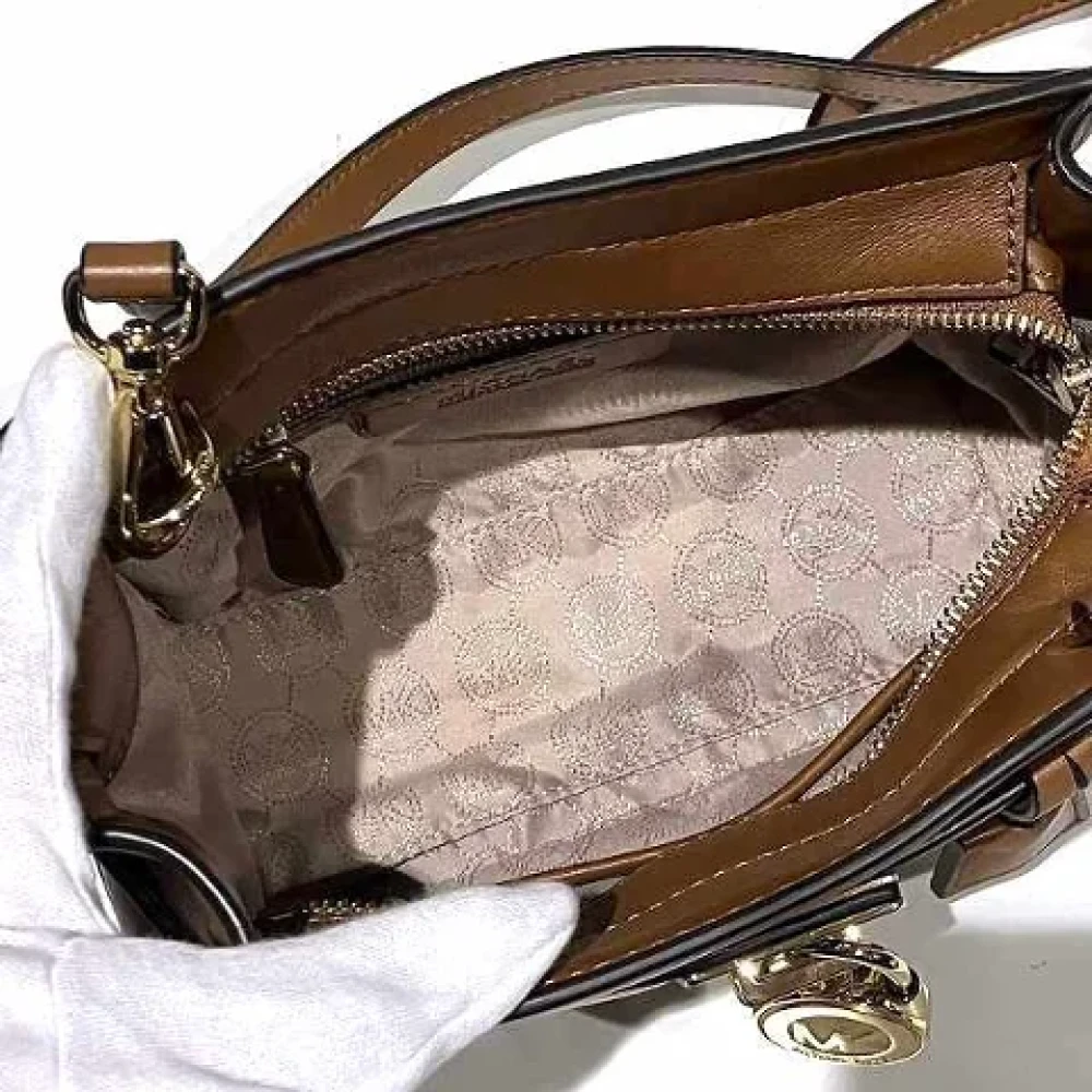 Michael Kors Pre-owned Leather crossbody-bags Brown Dames