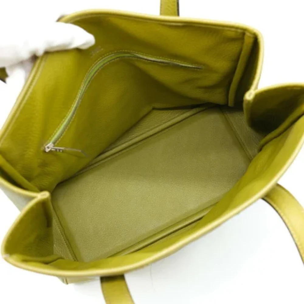 Hermès Vintage Pre-owned Leather handbags Green Dames