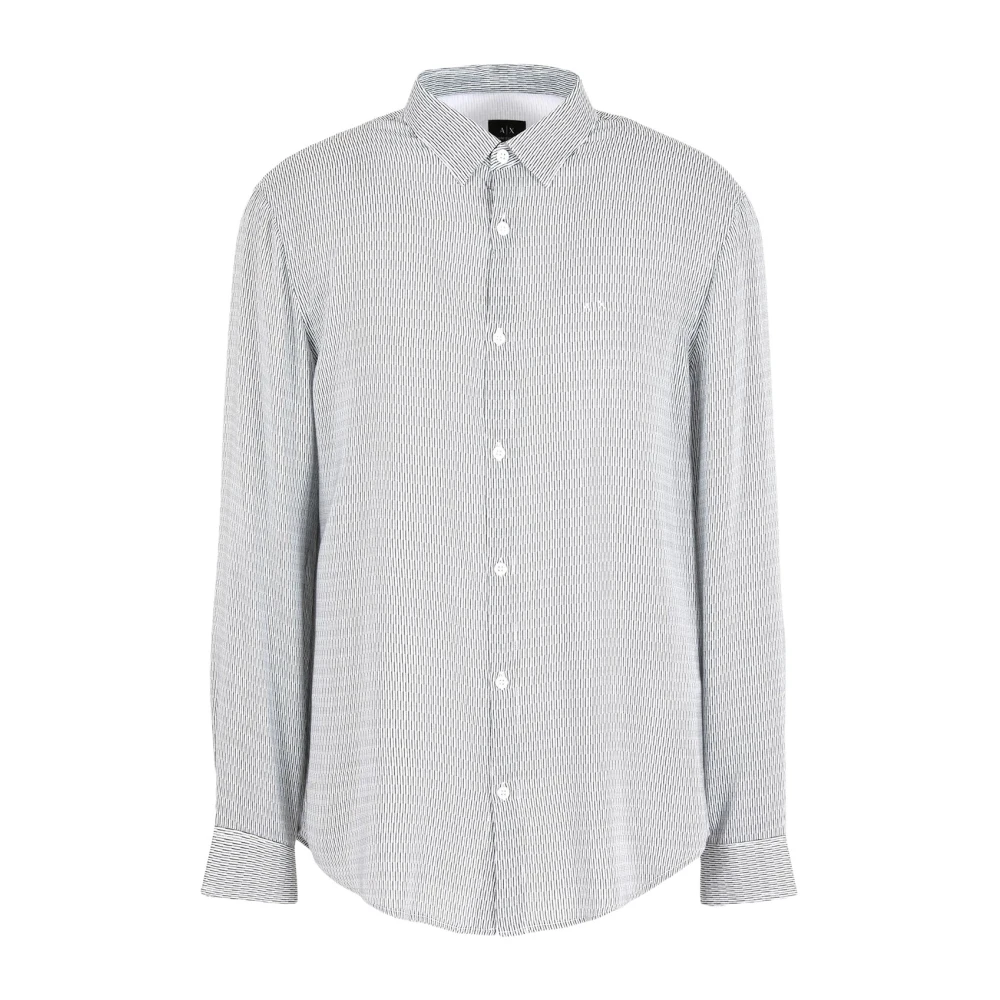 Armani Exchange Casual Shirts Gray Heren