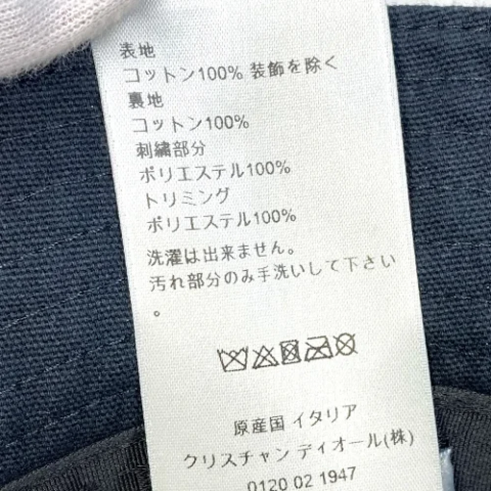 Dior Vintage Pre-owned Cotton hats Black Dames