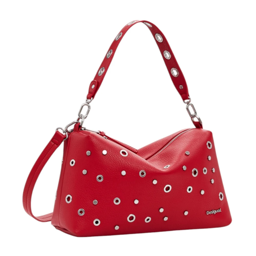 Desigual Lente Zomer Dames Middelgrote Tas Collectie Red Dames