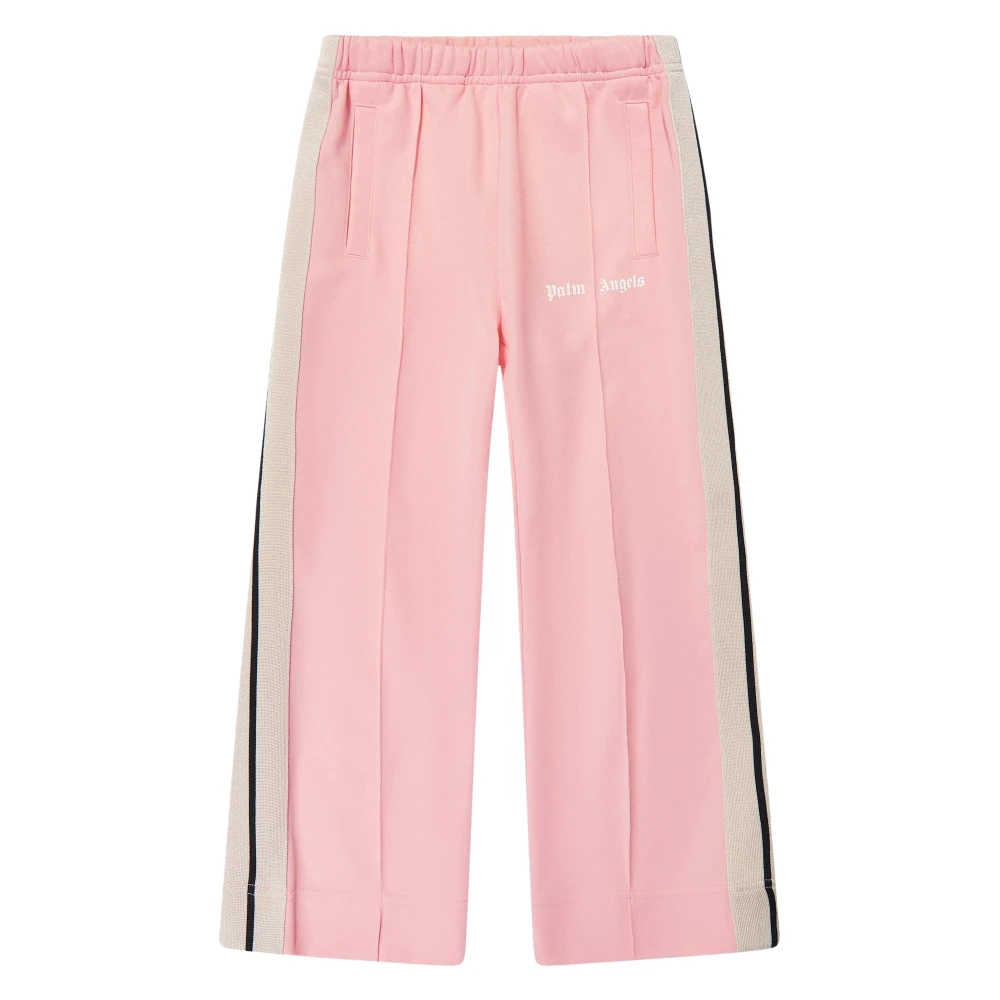 Palm Angels Women's Pink Wide Leg Track Pants