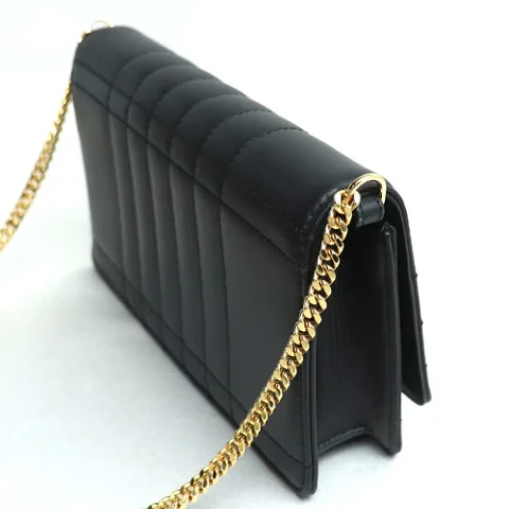 Burberry Vintage Pre-owned Leather shoulder-bags Black Dames