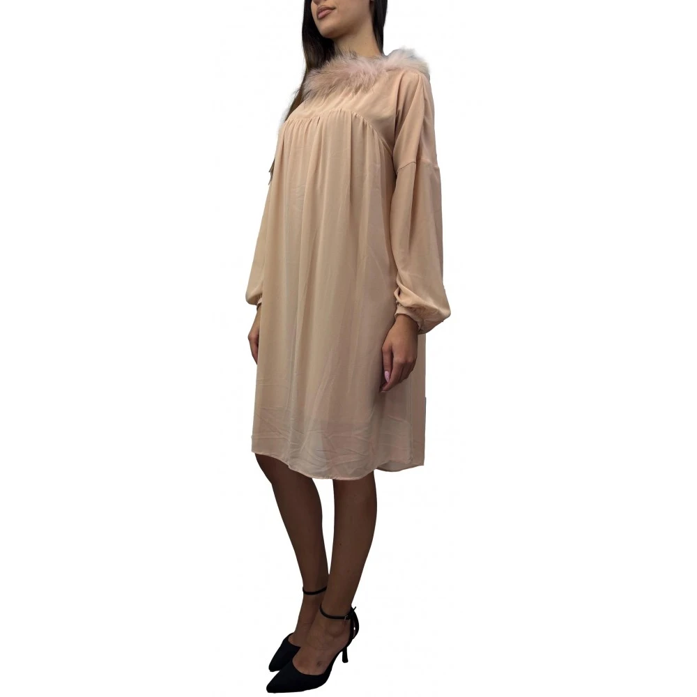 Fracomina Elegante Jurk Beige Dames