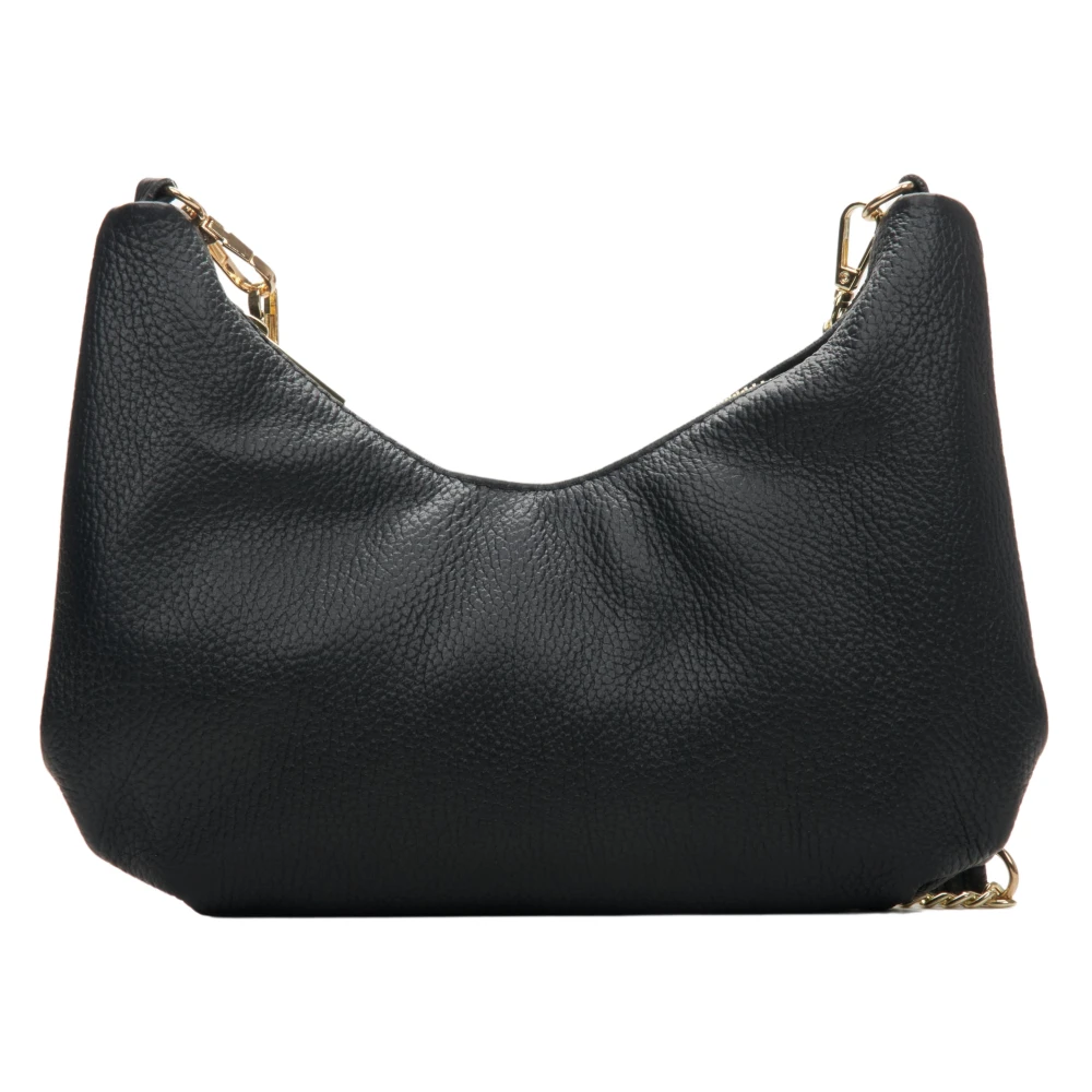 Estro Dames Zwarte Baguette Handtas gemaakt van Echt Italiaans Leer Er00114117 Black Dames