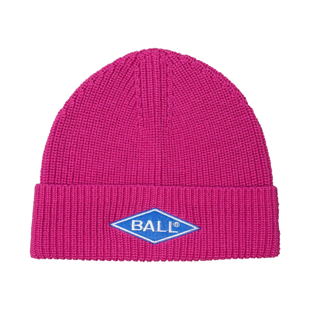 Ball Coole Geborduurde Beanie Accessoire Very Berry Pink Dames