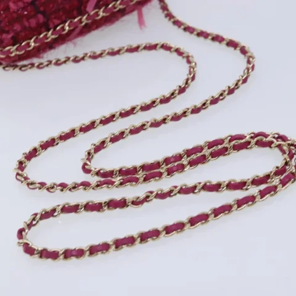 Chanel Vintage Pre-owned Cotton chanel-bags Pink Dames