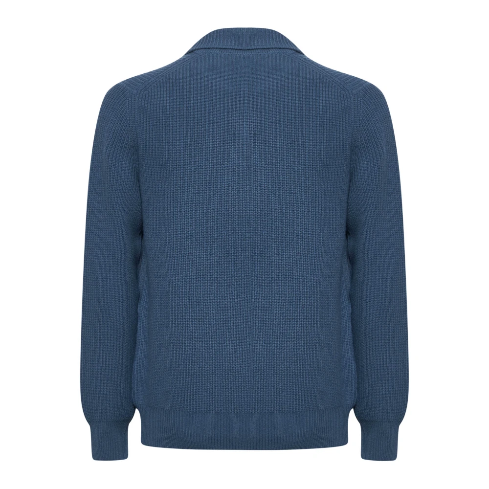D4.0 Blauwe Sweaters voor Mannen Blue Heren