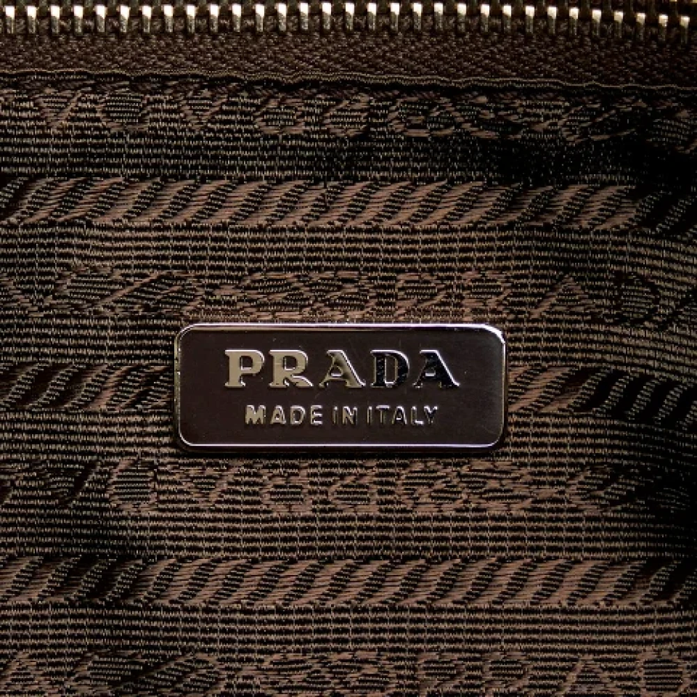 Prada Vintage Pre-owned Leather handbags Brown Dames