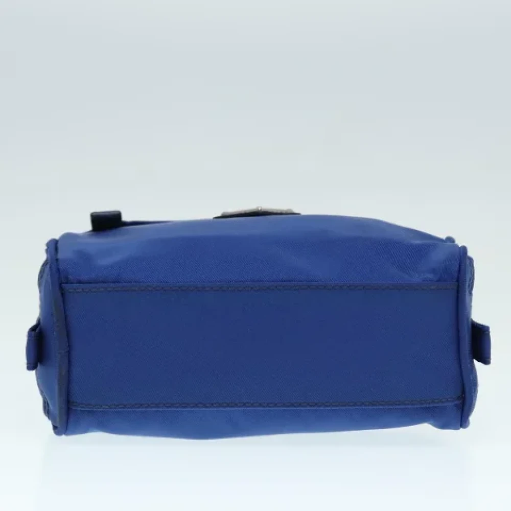 Prada Vintage Pre-owned Nylon pouches Blue Dames