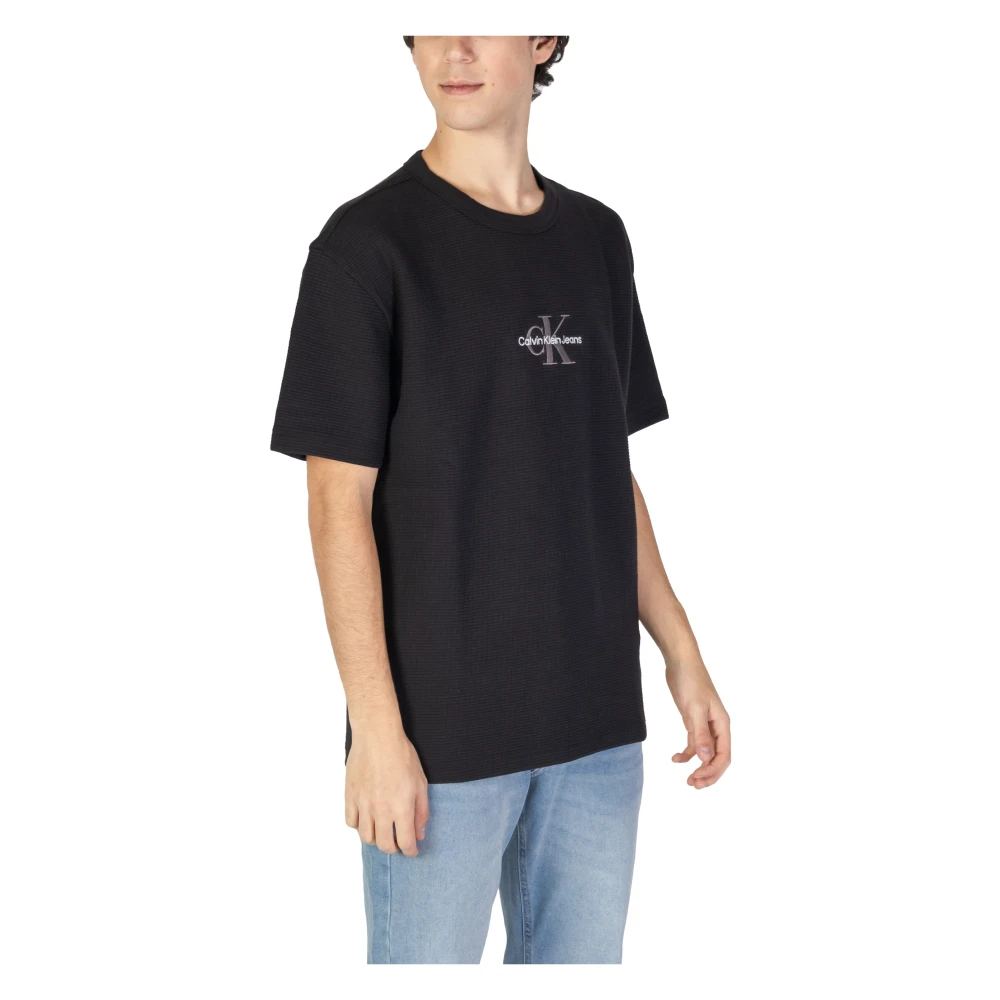 Calvin Klein Jeans Heren Herfst Winter Katoenen T-Shirt en Polo Black Heren