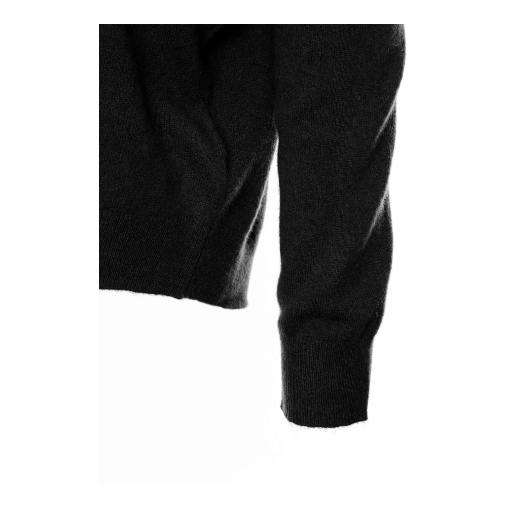American vintage Raxow Gebreide Trui met Ronde Hals Black Heren