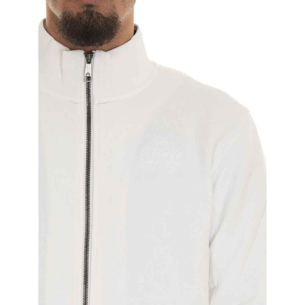 LA MARTINA Zacheriah Rits Sweatshirt Katoen Logo White Heren