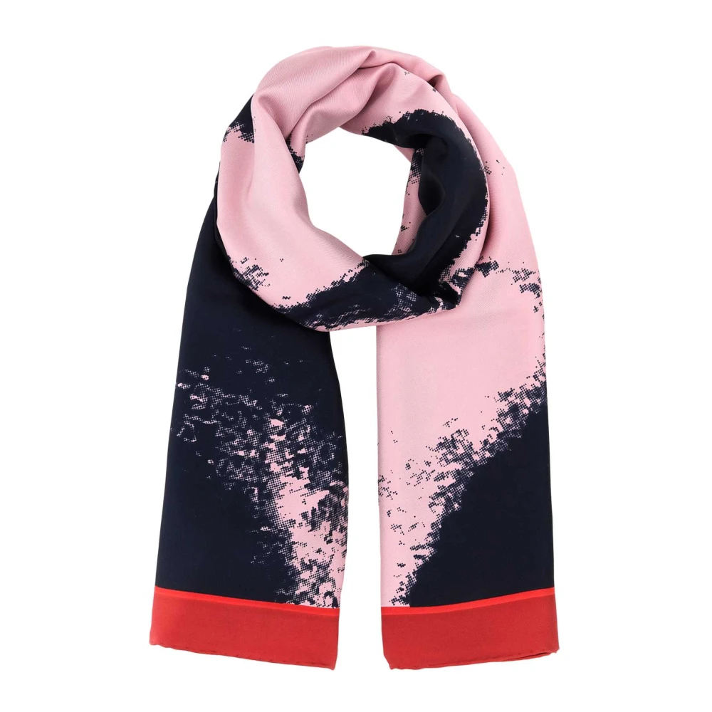 Alexander Mcqueen Multicolor Silk Scarves, Female, One Size, Twill Foulard Scarf
