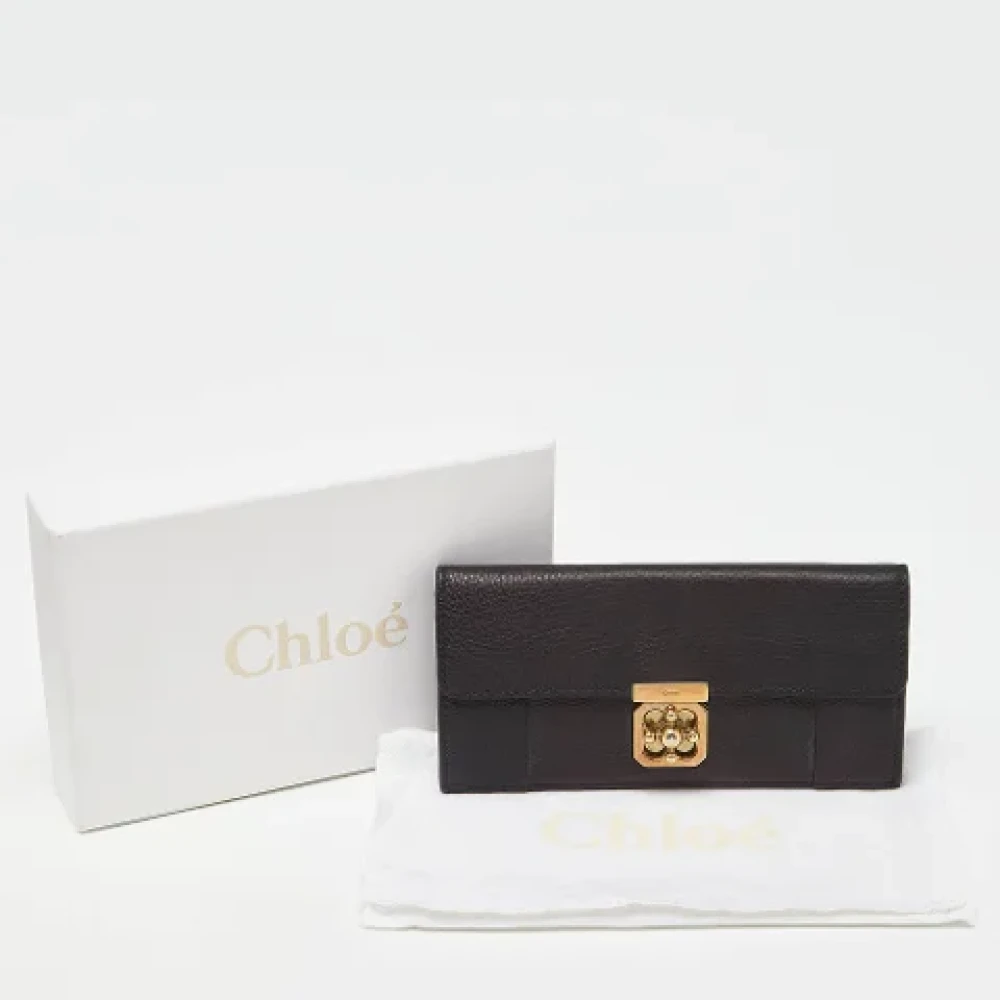 Chloé Pre-owned Leather wallets Black Dames