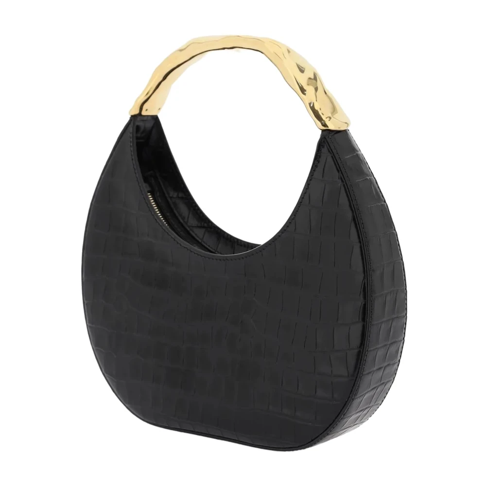 Bally Gedrukte leren schoudertas Black Dames