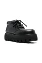 black-flat-shoes-lace-up-ankle-length