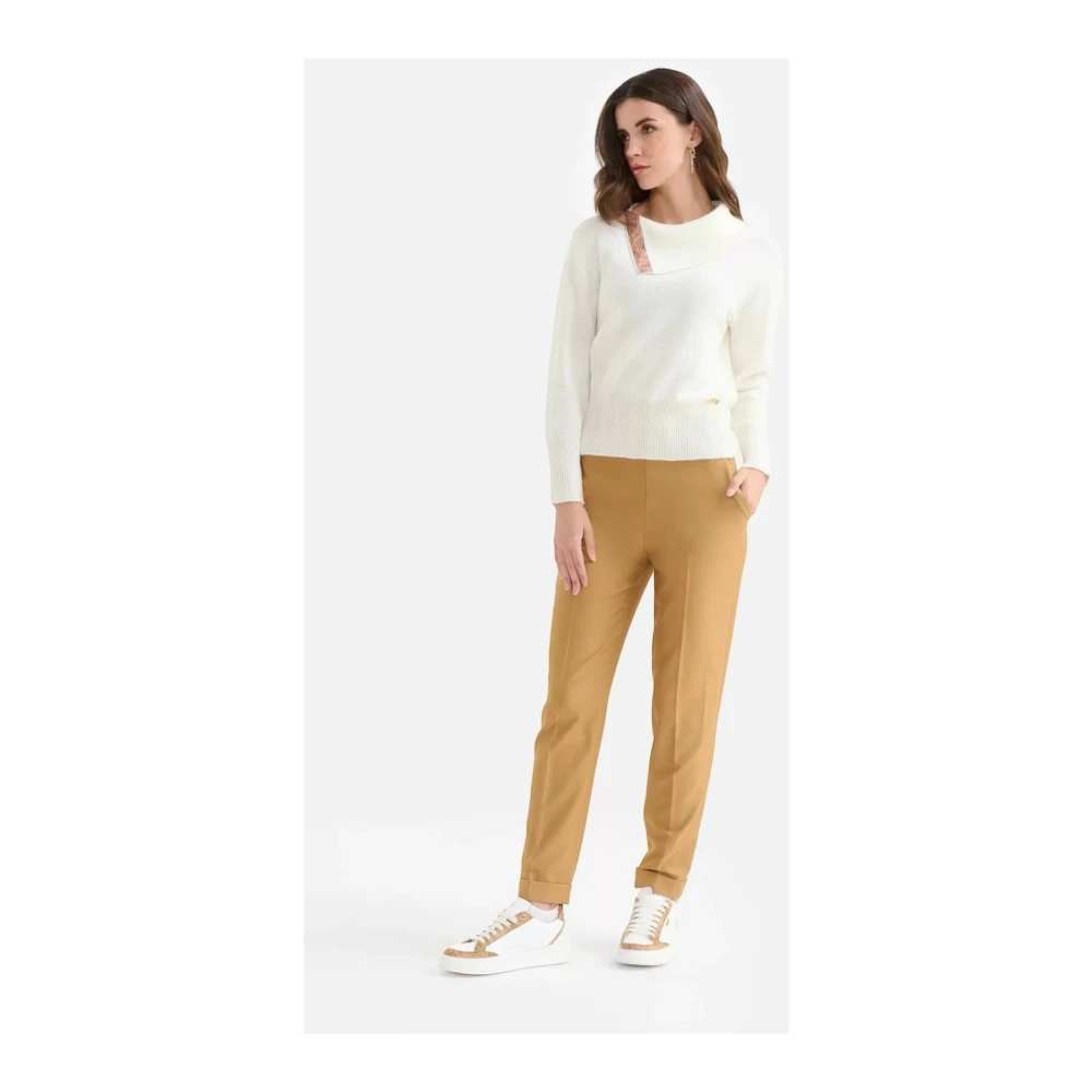 Alviero Martini 1a Classe Witte Zeilhals Trui White Dames