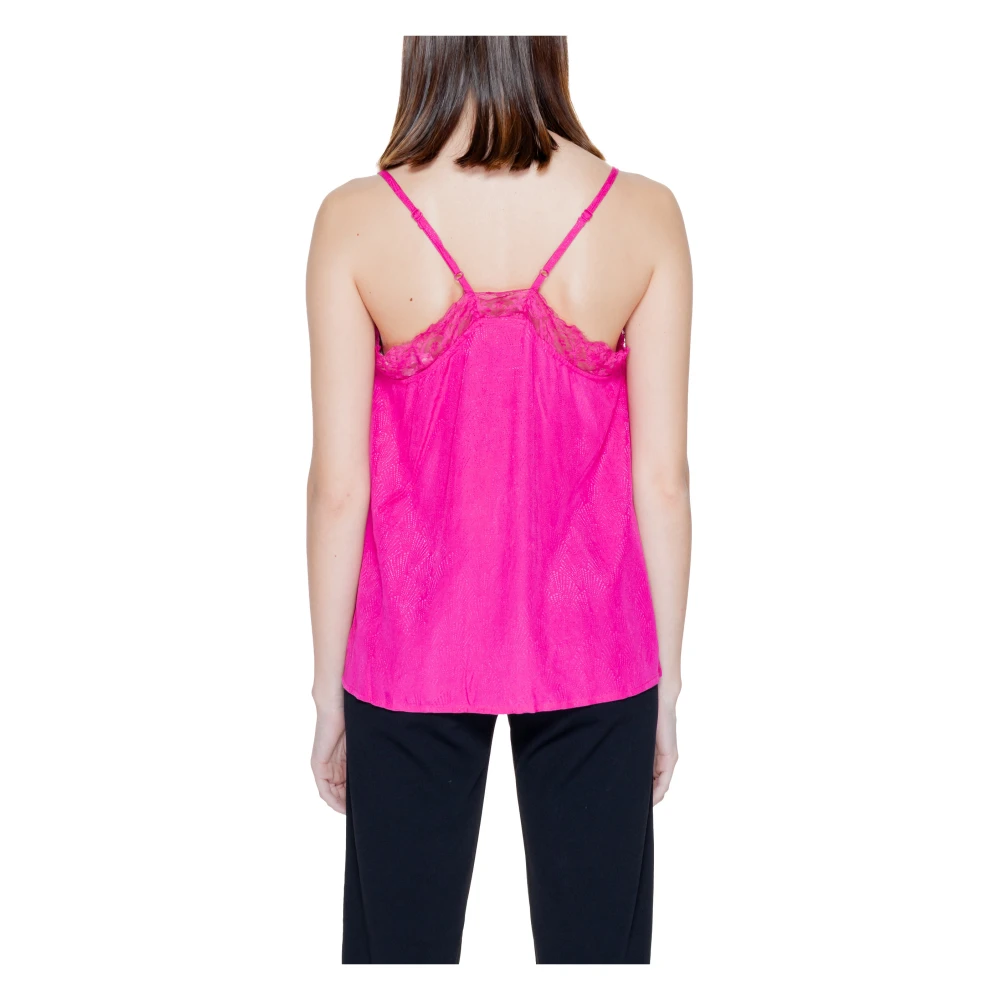 Vila Jacquard Singlet Lente Zomer Collectie Pink Dames